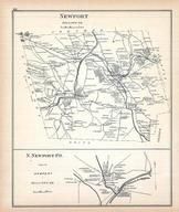 Newport, Newport North, New Hampshire State Atlas 1892 Uncolored